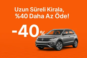 Uzun Süreli Kirala, %40 Daha Az Öde!