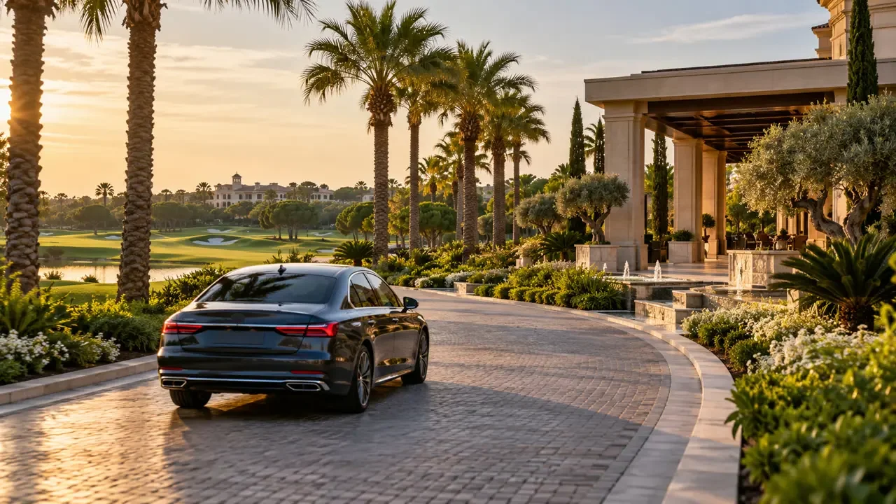 Antalya Havalimanı ile Belek oteller bölgesi arasında kiralık araç yolculuğu