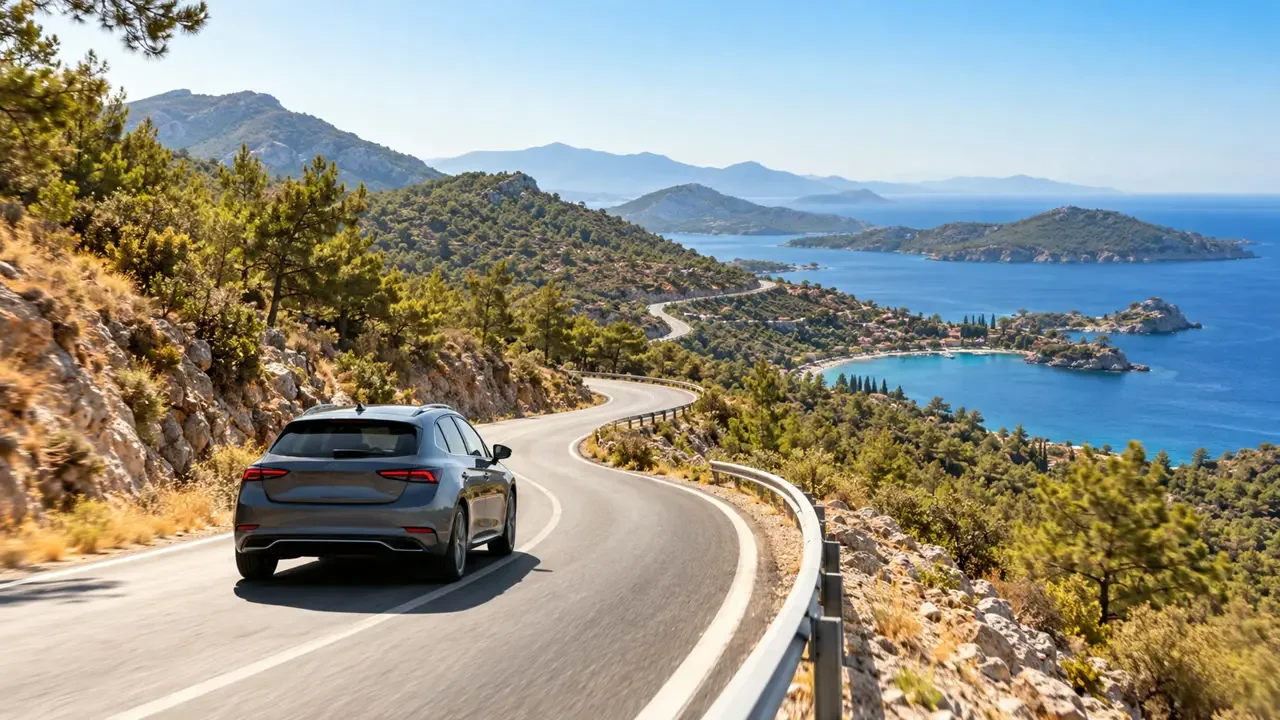 Milas-Bodrum Havalimanı ile Datça arasında kiralık araç yolculuğu
