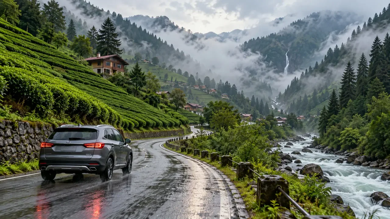 Trabzon Havalimanı ile Rize ve Ayder Yaylası arasında kiralık araç yolculuğu